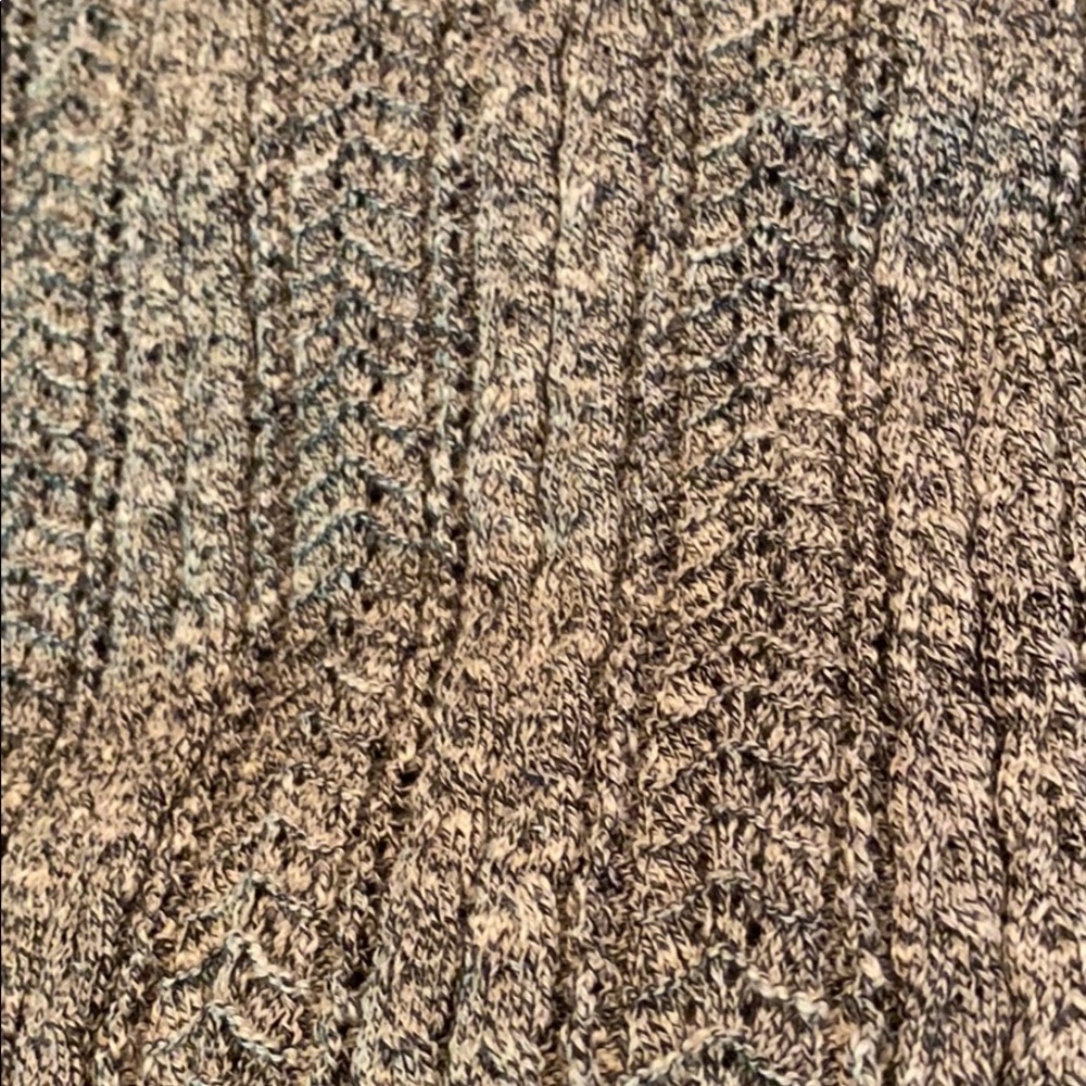 Tularosa Allison off the shoulder cable knit crochet sweater dress XS Gray NWT - Picture 7 of 10